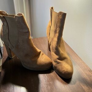 Tan Suede Ankle Boots